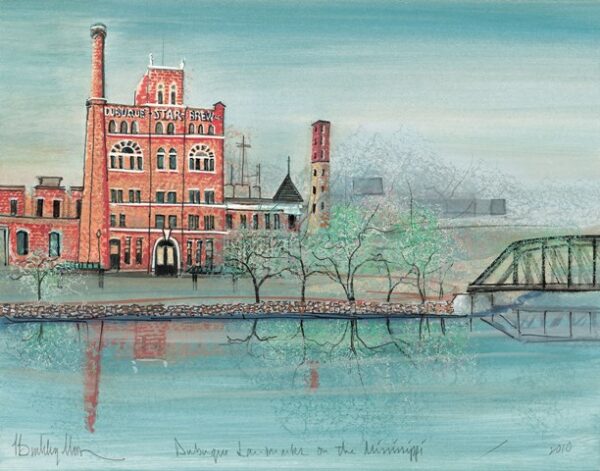 Dubuque Landmarks on the Mississippi - Artist Proof