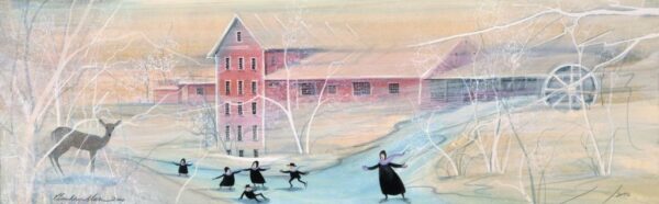 Winter Skaters at the Clifton Mill - Artist Proof