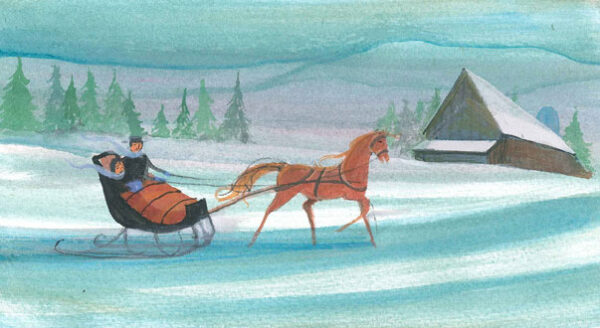 Cozy Winter Ride Giclée